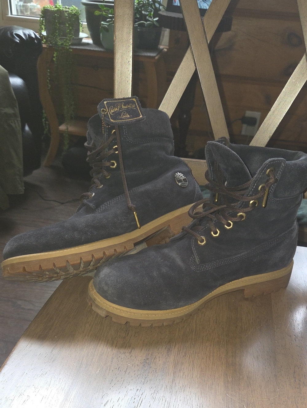 Timberland Special Model Men's Indigo Suede Work Boots